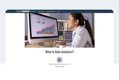 What is data analytics article